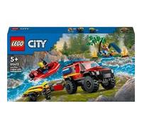 LEGO® City 60412 Le camion de pompiers 4x4 et le canot de sauvetage