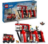 LEGO® City 60414 La caserne et le camion de pompiers