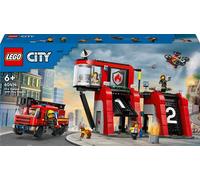 LEGO® City 60414 La caserne et le camion de pompiers
