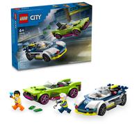 LEGO® City 60415 La course-poursuite entre la voiture de police et la super voiture