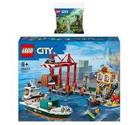 Lego City 60422 Kit : port avec bateau cargo et 30665 explorateur de la jungle avec bébé gorille