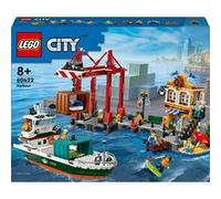 LEGO® City 60422 Le port et le navire marchand G