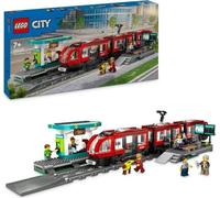 LEGO City 60423 Le tramway et la station du centre-ville, véhicule pour enfants des 7 ans