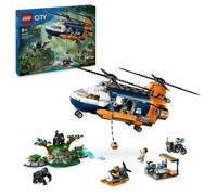 LEGO – Jeu de construction City – Hélicoptère explorateur jungle 60437 – 5 minifigurines, 3 gorilles