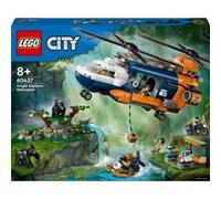 LEGO – Jeu de construction City – Hélicoptère explorateur jungle 60437 – 5 minifigurines, 3 gorilles