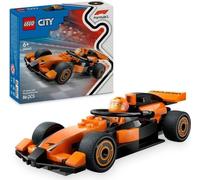 LEGO City 60442 Voiture de course McLaren avec pilote de F1 - Jouet pour garçon des 6 ans