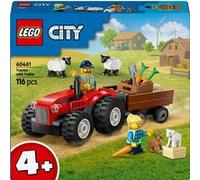LEGO® City 60461 Tracteur agricole rouge avec remorque et moutons Rouge E