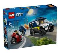 LEGO City Le Fourgon Pénitentiaire - Camion Jouet - Maquette de Van avec Moto, 3 Minifigurines & Porte de Cellule Amovible - Idée de Cadeau d'anniversaire pour Garçon dès 6 Ans 60479