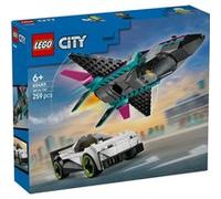 LEGO City 60489 Le Jet Contre la Voiture - Jouet de Construction dès 6 ans - Idée Cadeau