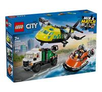 LEGO City 60505 Avion, camion d'assistance et aéroglisseur modulable