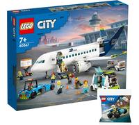 Lego City Avion de passagers 60367 & Buggy Tout-Terrain de la Police 30664