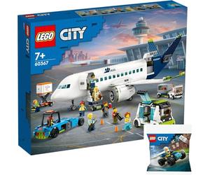 Lego City Avion de passagers 60367 & Buggy Tout-Terrain de la Police 30664