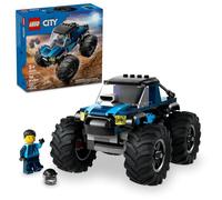 LEGO City Blue Monster Truck Jouet tout-terrain avec une figurine de conducteur, jouets imaginatifs pour enfants, cadeau amusant pour garçons et filles âgés de 5 ans et plus, mini camion monstre 60402