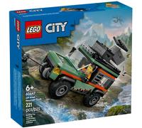 LEGO City Le Camion 4x4 Tout-Terrain - Jeu de Construction pour garçons et Filles dès 6 Ans - Inclut Une minifigurine d’aventurier et des Accessoires - Cadeau d'anniversaire Amusant 60447