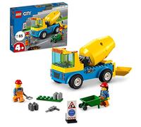 LEGO City Cement Mixer Truck 60325 Building Kit; Realistic Toy Construction Vehicle for Kids Aged 4+ (85 Pieces)