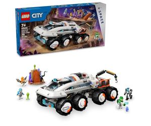 LEGO City Command Rover et chargeuse de grue - Jouet spatial - 4 astronautes - Jouets miniatures - Robot spatial - 2 figurines d'action extraterrestres - Cadeau pour garçons et filles de 7 ans - 60432