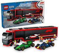 Lego City F1 Truck With Rb20 & Amr24 F1 Cars 60445 Ville Alicia Taille unique Unisex