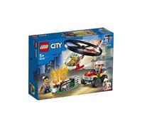 LEGO Jeu City 60248 – L'intervention de l'hélicoptère des pompiers, jouet volant avec quad ATV 5+