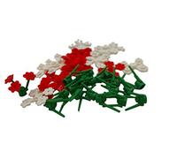 LEGO City - Fleurs (20 unités), Blanches et Rouges
