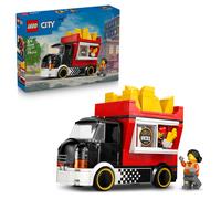 LEGO City Fries Food Truck Toy - Vehicle Model Kit w/Removable Shop, 2 Minifigur