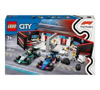 LEGO City Garage de F1 Et voiture Mercedes AMG et Alpine 60444 LEGO