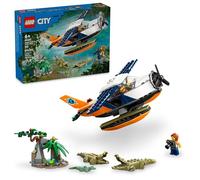 Lego City Jungle Explorateur Avion d'eau - Jouet de Construction d'aventure pour garçons et Filles à partir de 6 Ans - avec 2 Figurines pour Jeu de Simulation - Idées Cadeaux pour Anniversaires -