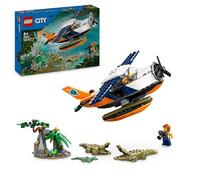 LEGO City L’Hydravion de l’Explorateur de la Jungle - Jouet pour Garçons et Filles à Partir de 6 Ans - Cadeau Amusant - avec 2 Minifigurines, Une Grenouille et 3 Crocodiles 60425