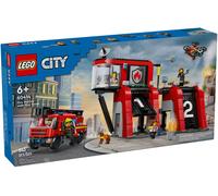 LEGO® City 60414 La caserne et le camion de pompiers