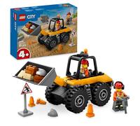 LEGO Chargeuse de chantier 60450 – Jaune avec 2 minifigurines et accessoires dès 4 ans