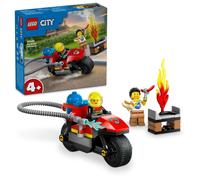 LEGO City La Moto d’Intervention Rapide des Pompiers, Jouet de Véhicule et Scène d'urgence Incendie, 2 Minifigurines INCL. Pompière, Cadeau pour Garçons et Filles Dès 4 Ans, Jeu Imaginatif 60410