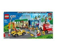 LEGO City Set de construction La rue commerçante 60306 – camion, voiture et figurines – G