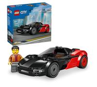LEGO City La Supercar Électrique - Maquette de Voiture de Course avec Minifigurine de Pilote - Jeu de Construction Stimulant la Motricité Fine - Idée de Cadeau d'anniversaire pour Garçon 5 Ans 60486