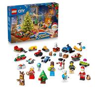 LEGO City Le Calendrier de l'Avent 2025 - Jeu pour Garçon ou Fille dès 5 Ans - Compte à Rebours Avant Noël avec 24 Surprises Dont Un Train, Une Voiture, Un Tracteur & 7 Minifigurines - Cadeau 60475