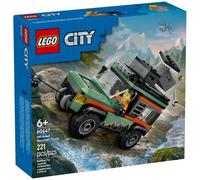LEGO City Le Camion 4x4 Tout-Terrain - Jeu de Construction pour garçons et Filles dès 6 Ans - Inclut Une minifigurine d’aventurier et des Accessoires - Cadeau d'anniversaire Amusant 60447