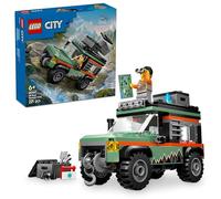 LEGO City Le Camion 4x4 Tout-Terrain - Jeu de Construction pour garçons et Filles dès 6 Ans - Inclut Une minifigurine d’aventurier et des Accessoires - Cadeau d'anniversaire Amusant 60447