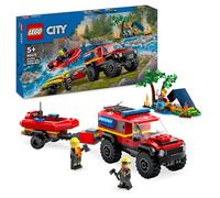 LEGO® City 60412 Le camion de pompiers 4x4 et le canot de sauvetage