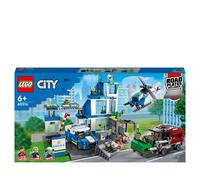 LEGO® City - Le commissariat de police Set avec Jouets Camion de Poubelle et Hélicoptère - 60316