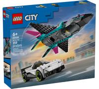 LEGO City 60489 Le Jet Contre la Voiture - Jouet de Construction dès 6 ans - Idée Cadeau