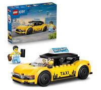LEGO City Le Taxi Jaune - Maquette de Voiture Électrique avec 2 Minifigurines & Toit Ouvrant - Jeu de Construction Stimulant la Motricité Fine - Idée de Cadeau d'anniversaire pour Garçon 5 Ans 60487