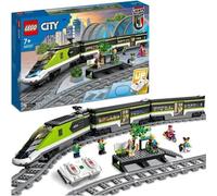 LEGO City Le Train de Voyageurs Express - Jouet de Train Télécommandé - Phares Fonctionnels - Enfants 7 Ans