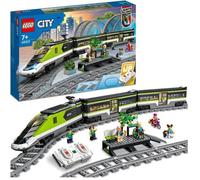 LEGO City Le Train de Voyageurs Express - Jouet de Train Télécommandé - Phares Fonctionnels - Enfants 7 Ans