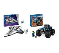 LEGO City Le Vaisseau Interstellaire, Jouet de Construction de l'espace, Cadeau pour Garçons et Fill & City Le Monster Truck Bleu, Jouet Camion Tout-Terrain et Minifigurine de Conducteur