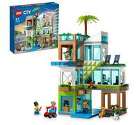 LEGO 60365 City L’Immeuble d’Habitation, Maquette Modulaire avec Chambres, Magasin, Jouet de Vélo et 6 Minifigurines, Cadeau pour Enfants, Garçons, Filles Dès 6 Ans