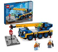 LEGO City Mobile Crane 60324 Kit de construction,Comprend des figurines conducteur et ouvrier,Pour garçons et filles à partir de 7 ans (340 pièces)