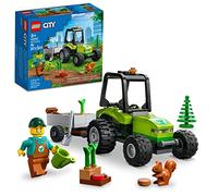 LEGO City Park Tracteur 60390 - Jouet avec remorque pour enfants à partir de 5 ans - Kit de construction véhicule de ferme avec figurines d'animaux et mini figurine de jardinier - Idée cadeau