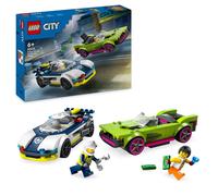 LEGO City Police Car and Muscle Car Chase, Racing Vehicle Toys for 6 Plus Year O