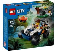LEGO City Quad explorateur de la jungle, Jouet jungle pour garçons et filles à partir de 6 ans, idées cadeaux pour enfants, Quad avec mini-figurine d'aventurier et figurine d'animal 60424