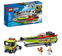 LEGO City Race Boat Transporter 60254 Jeu de construction amusant pour bateau de course
