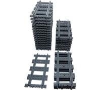 LEGO® City Rail de chemin de fer droit gris foncé - 53401 NOUVEAU Quantité 25x