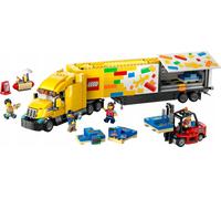 LEGO City Semi-remorque, camion jouet pour garçons et filles à partir de 8 ans, cadeau de Noël, set avec semi-remorque, chariot élévateur et 4 minifigures pour jeux de rôle 60440